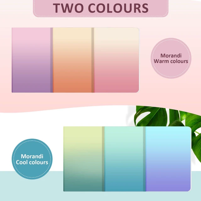 Alt view image 3 of 6 - 24 Pack Lined Journals Bulk,A5 College Ruled Composition Notebooks Cute Colored Cover Notebook,72 Pages/36 Sheets,8.3x5.5 Inch,Writing Journal for Office School Travel