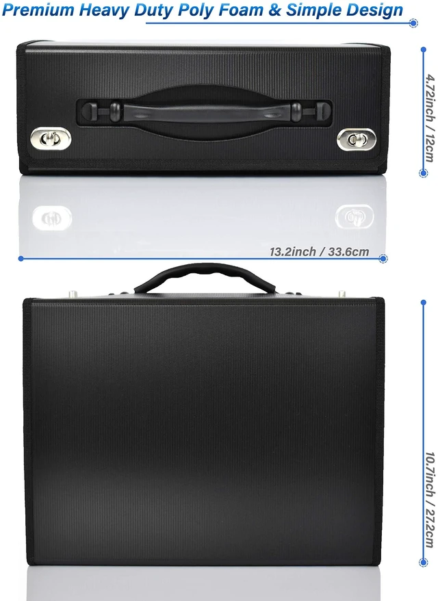 Alt view image 6 of 7 - Accordion File Folders with 36 Pockets Organizer for Document Paper Storage Folder Documents Expanding Binder Folio Pocket Receipt Filing Expandable Files Dividers Labels Letter Durable Handle