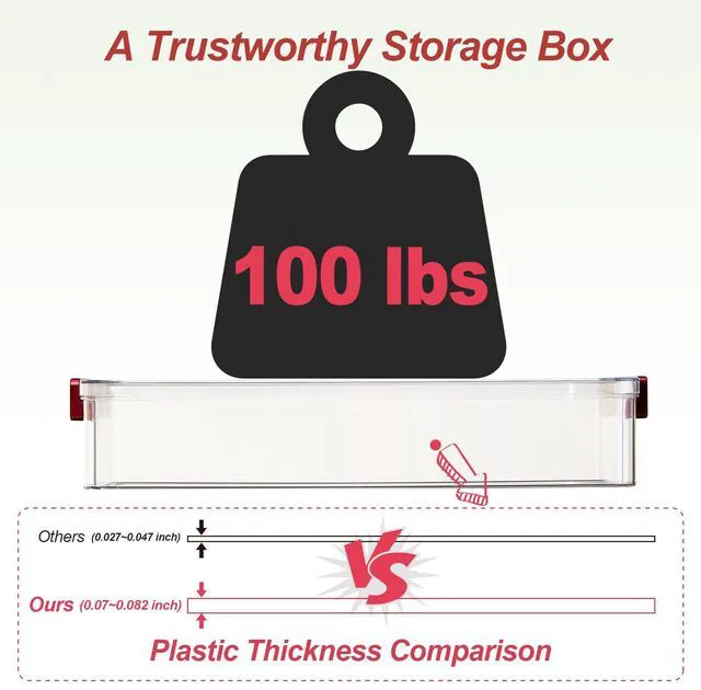 Alt view image 2 of 7 - 2-Pack 9x13 Clear Plastic Project Case Stackable Storage Box 5.5Qt portable container with lids, file box for letter A4 paper, photos, documents, scrapbook, craft, art, school supplies