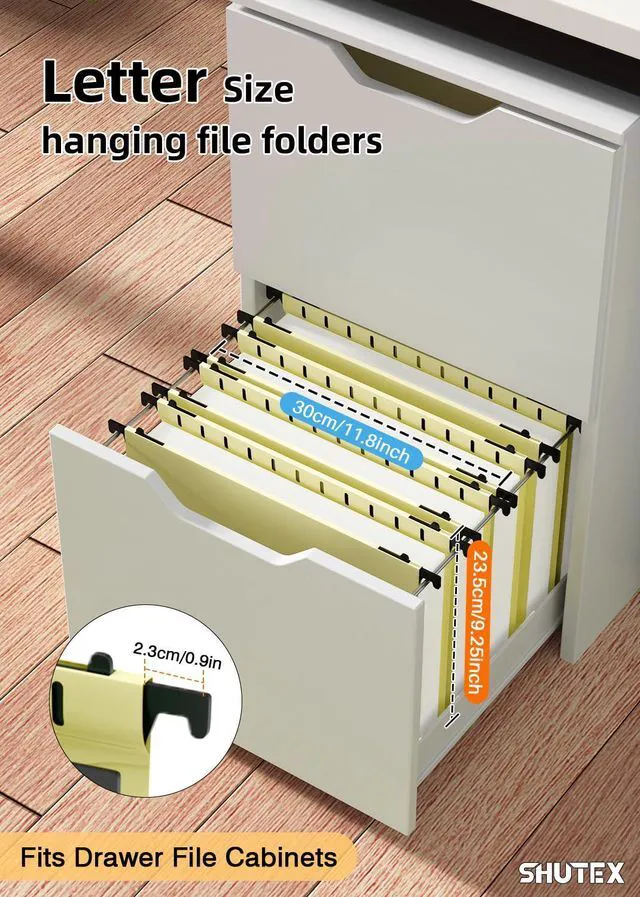 Alt view image 2 of 7 - Plastic Hanging File Folder, 12 Pack, Letter Size, Cream Yellow Extra Capacity,12 Pack Reinforced Hang Folders,Heavy Duty 2 Inch Expansion,Filing Cabinet Folder for Bulk Files/Medical Chart