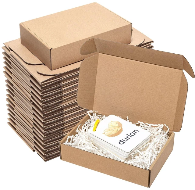 Main image of Shipping Boxes 9x6x2" 60 Pack Brown Corrugated Cardboard Box Mailer Kraft Small Literature Mailer Packaging Supplies, Mailing Boxes for Small Business