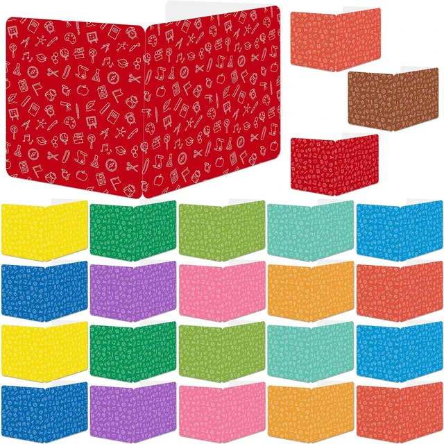 Main image of 24 Pack Privacy Shields for Student in 12 Vibrant Colors Desk Dividers Durable Privacy Folders Testing Divider Shield Study Boards Panel Partition for Classroom Teacher Back to School Supplies