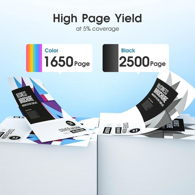 Alt view image 3 of 7 - 936XL 936e 936 Ink Cartridges for HP Printers Replacement for HP 936XL 936 Ink Cartridges Combo Pack for HP OfficeJet Pro 9125e 9120e 9730e 9130 9135e 9122e 9128e 9110b 9120b 9130e(4 PACK WITH CHIP)
