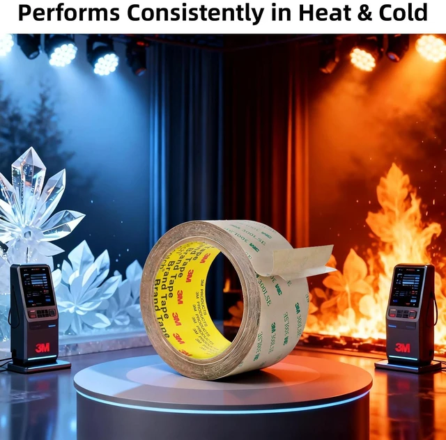 Alt view image 2 of 7 - 3M Double Sided Tape 300LSE 2" x 36Ft Clear, 1 Pack Heavy Duty Adhesive Tape for Electronics, Laptop & Phone Repairs, Arts, Crafts, Leather Work, Card Making