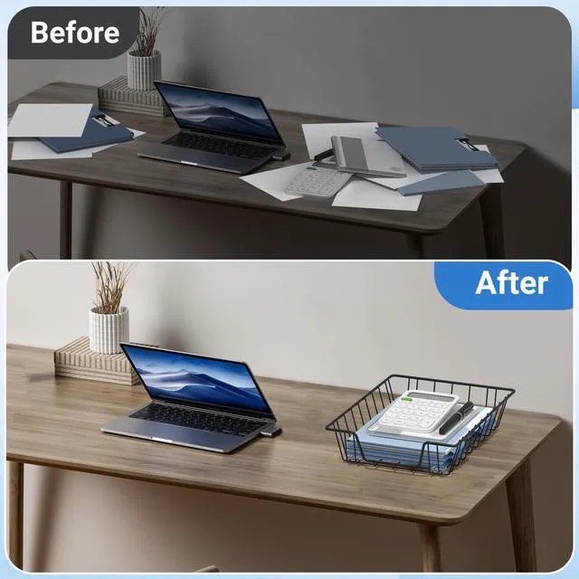 Alt view image 5 of 7 - A4 Letter Magazine Desk File Storage Tray Organizer Bin (6)