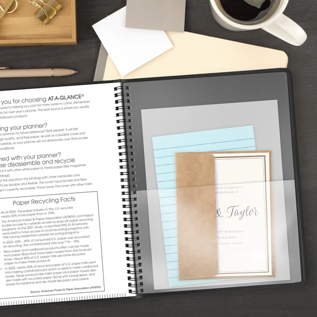 Alt view image 4 of 7 - 2027 Appointment Book Planner, Weekly, 13-Month Jan-Jan, 8.25" x 11", Black (709500527)
