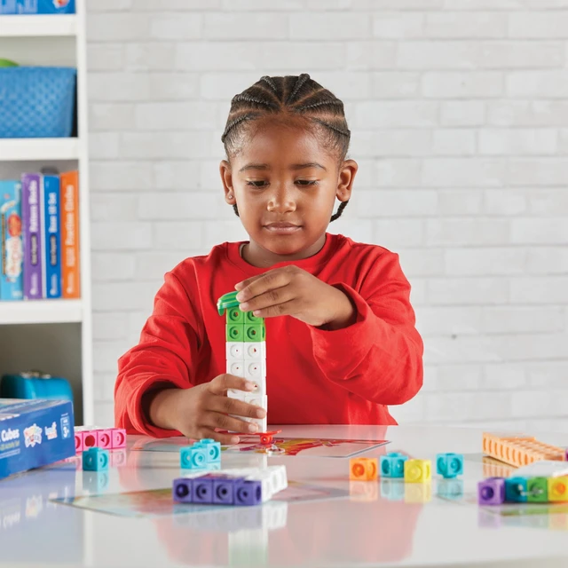 Alt view image 5 of 7 - MathLink Cubes Numberblocks 11-20 Activity Set, Ages 3+ 30 Preschool Learning Activities, Counting Blocks, Linking Cubes, Educational Toys for Kids, Math Manipulatives Kindergarten