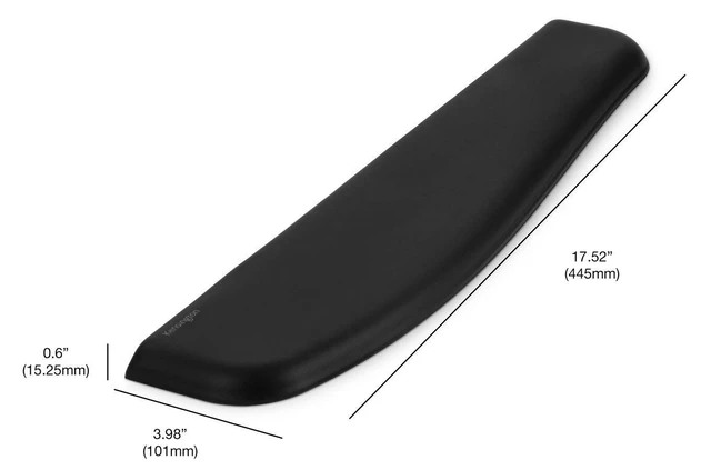 Alt view image 3 of 3 - ErgoSoft Wrist Rest for Standard Keyboards, Black (K52799WW) Ergonomic gel cushioning, fits standard-size keyboards, eases wrist strain while typing