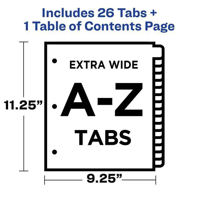 Alt view image 3 of 7 - 16176 Write & Erase Big Tab Plastic Dividers w/Slash Pocket, 5-Tab, Letter (Pack of 2)