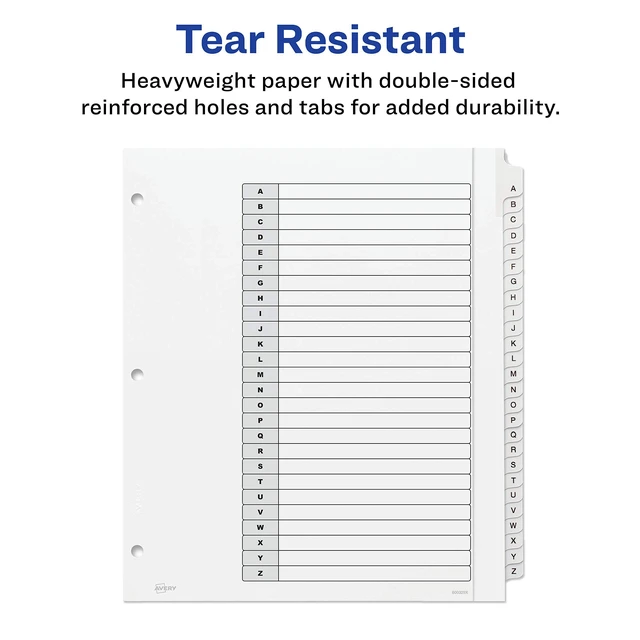 Alt view image 6 of 7 - 16176 Write & Erase Big Tab Plastic Dividers w/Slash Pocket, 5-Tab, Letter (Pack of 2)