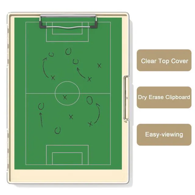Alt view image 5 of 6 - Clipboard with Storage, Beige 8.5 x 11 Clip Board, Dual Compartmen Folder Nursing Side Opening, Heavy Duty Organization Box, Smooth Writing for Teachers, Classroom, Size 13.3 x 9.4 x 1.5 in