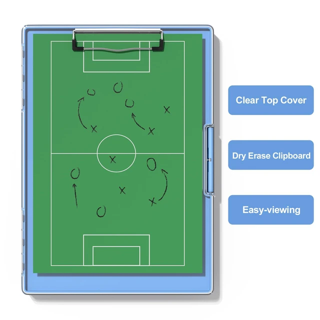 Alt view image 5 of 6 - Clipboard with Storage, Blue 8.5 x 11 Clip Board, Dual Compartmen Folder Nursing Side Opening, Heavy Duty Organization Box, Smooth Writing for Teachers, Classroom, Size 13.3 x 9.4 x 1.5 in