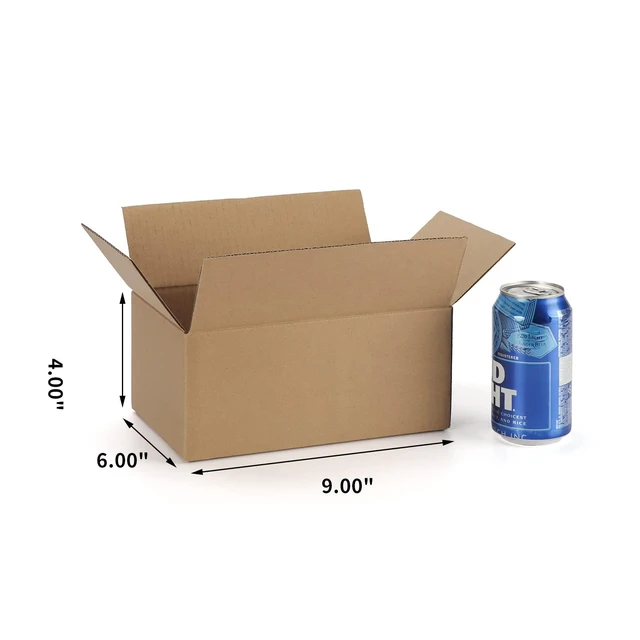 Alt view image 2 of 7 - 9x6x4 Shipping Boxes for Small Business, Cardboard Corrugated Mailing Packaging Box, 25 Packs