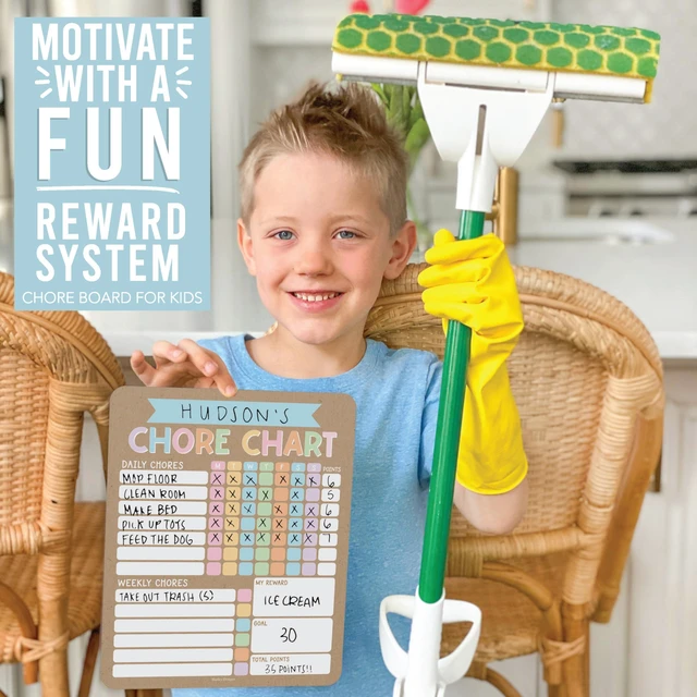 Alt view image 7 of 7 - Magnetic Chore Chart for Kids Multiple Kids Chore Board for Home and School Kraft Colorful Dry Erase Behavior Chart for Kid at Home, Weekly and Daily Responsibility Task Tracker for Teens and Adults