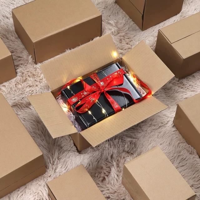 Alt view image 6 of 7 - 9x6x4 Shipping Boxes for Small Business, Cardboard Corrugated Mailing Packaging Box, 25 Packs
