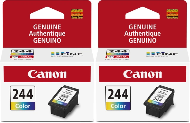 Main image of CL-244 Genuine Color Ink Cartridge,Compatible with iP2820,MX492,MG2420/2520/2920/2922/2924/3020/2525,TS3120/302/302a/202/4520/3320,(Pack of 2)