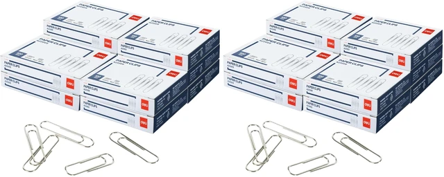 Main image of Jumbo Paper Clips Nonskid, 10 Boxes of 100 Each, Silver (Pack of 2)
