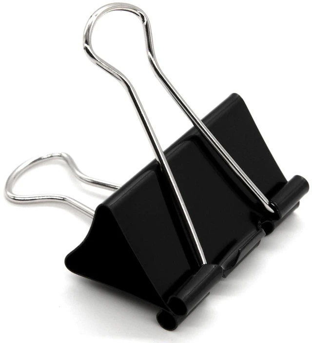 Main image of Extra Large Binder Clips 2.4 Inch (60 Pack), Black Large Binder Clips Big paper clips Clamps for Office and Home Supplies