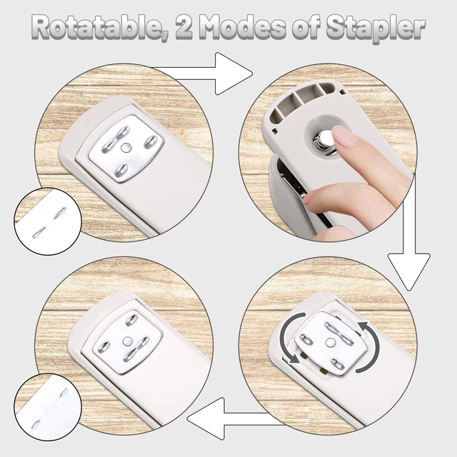 Alt view image 4 of 7 - 13-in-1 Office Desk Organizer Set for Back to School Supplies Accessories Organizer Set with Stapler and Tape Dispenser, Pen Holder, Scissors, Ruler, Hole Punch, 2 Pens & More Desk Supplies