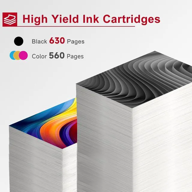 Alt view image 4 of 6 - 240XL 241XL Ink Cartridge Replacement for Canon 240 241 XL Combo Pack PG-240 CL-241 PG240 CL241 Black Color Work with PIXMA MG3600 MG3620 TS5120 MG3520 MX472 TS5100 MG3220 MG2120 Printer 2 Pack