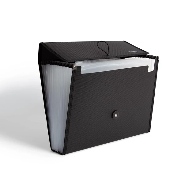 Alt view image 2 of 5 - 13-Pocket Fashion Performance Expandable File Folder (Black)