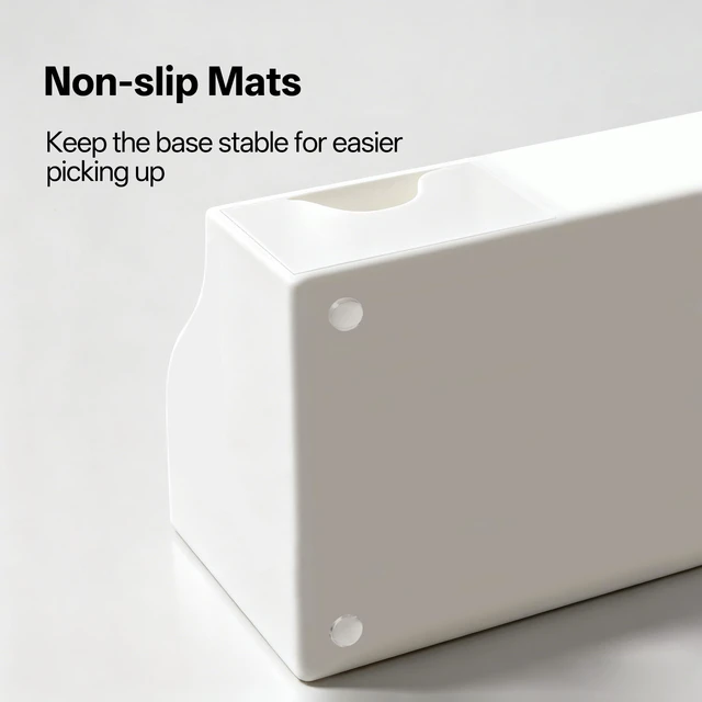 Alt view image 4 of 7 - Acrylic Desk Organizer with Drawer, Pen & Pencil Holder, Multifunctional Desktop Caddy for Office Supply and Organization (White)