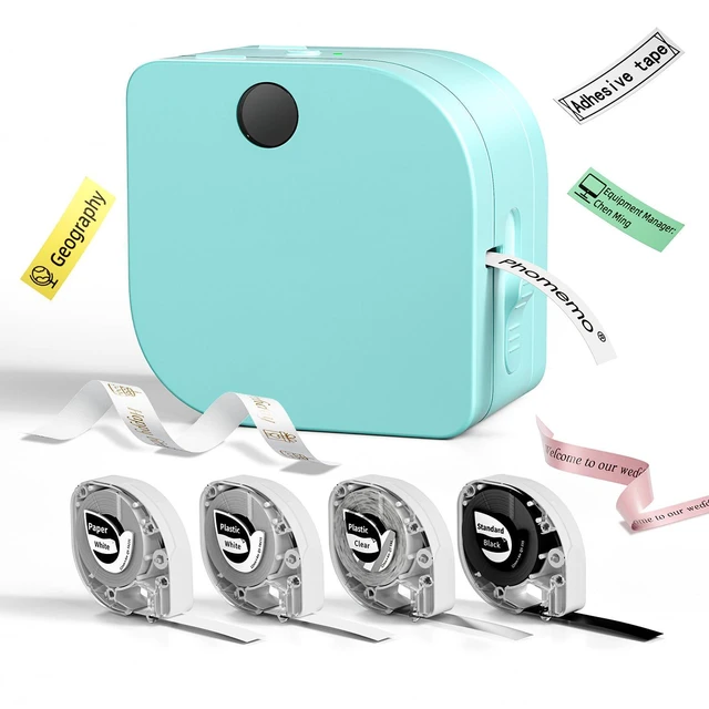 Main image of P12 Label Maker Machine with 4 Tapes, Bluetooth Mini Ribbon Printer Small Label Makers, Thermal Transfer Labeler with Multiple Templates for School Name Tags Clothes Gift Wrapping Home
