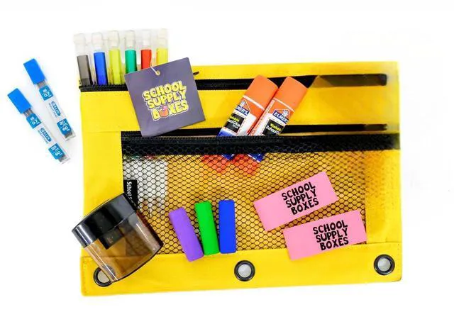 Alt view image 5 of 7 - Elementary Bundle (1 Box) | Back to Essentials Kit for Students & Teachers | Includes Wide-Ruled Paper Products, Crayons, Markers, Colored Pencils, & More