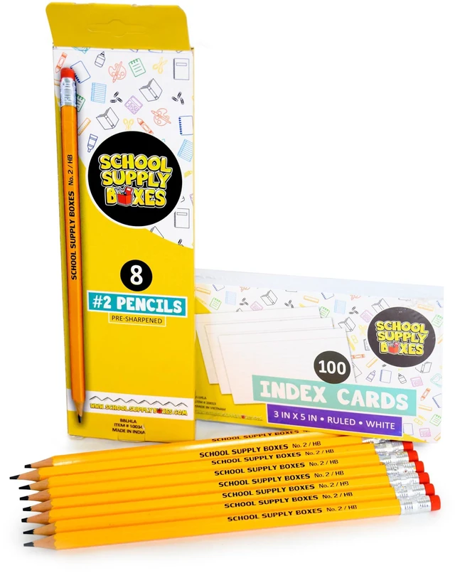 Alt view image 6 of 7 - Elementary Bundle (1 Box) | Back to Essentials Kit for Students & Teachers | Includes Wide-Ruled Paper Products, Crayons, Markers, Colored Pencils, & More