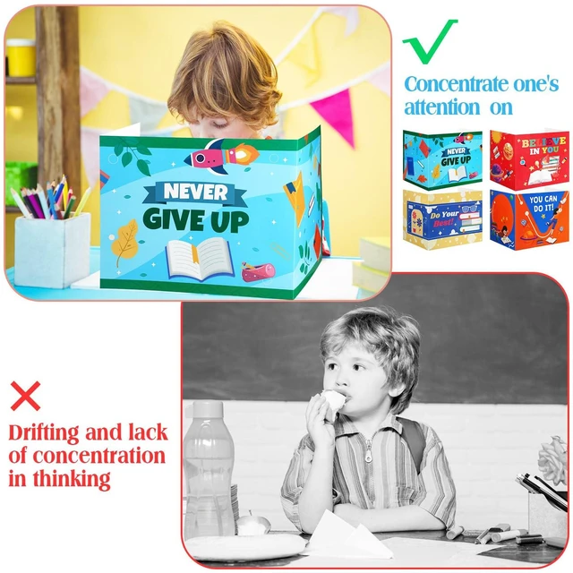 Alt view image 5 of 7 - 24 Pcs Privacy Folders for Students Testing, Encourage, Colorful Testing Dividers for Classroom, Cardboard Privacy Board, Classroom Folders Teacher Supplies, Back to School Supplies