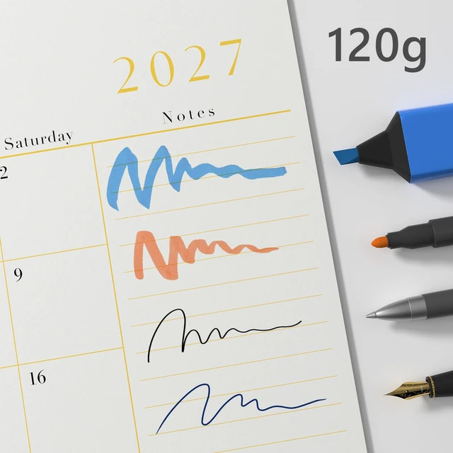 Alt view image 6 of 7 - Desk Calendar 2026-2027 with Protective Mat, Academic Desk Calendar Large Desk Pad Calendar From August 2026 to December 2027, 21x16.5 inch, Desk Blotter Calendar for Easy Organizing, Apricot