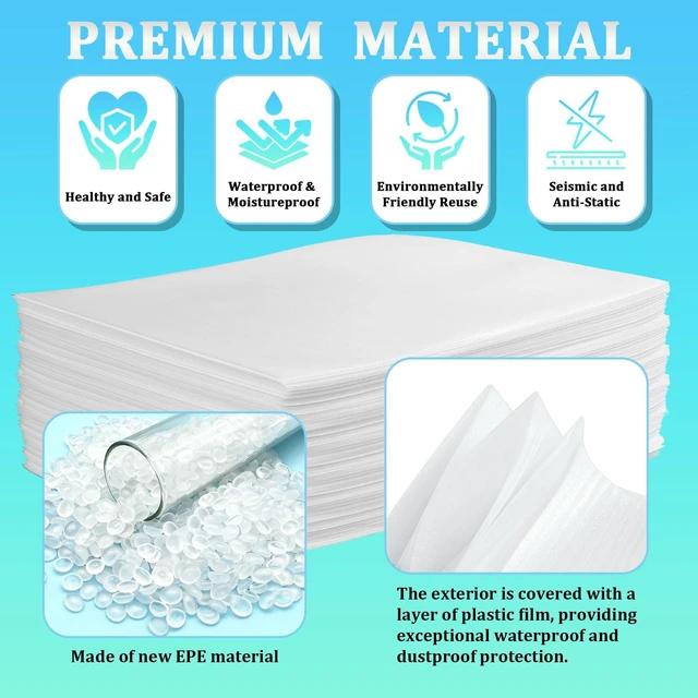 Alt view image 3 of 7 - 30 Pack Large Foam Pouches 22x26 in, Cushion Foam Wrap Pouches Plate Packing Sleeves for Moving, Storage and Packing Supplies for Dishes, Books, Photo Frames and Canvas Artwork