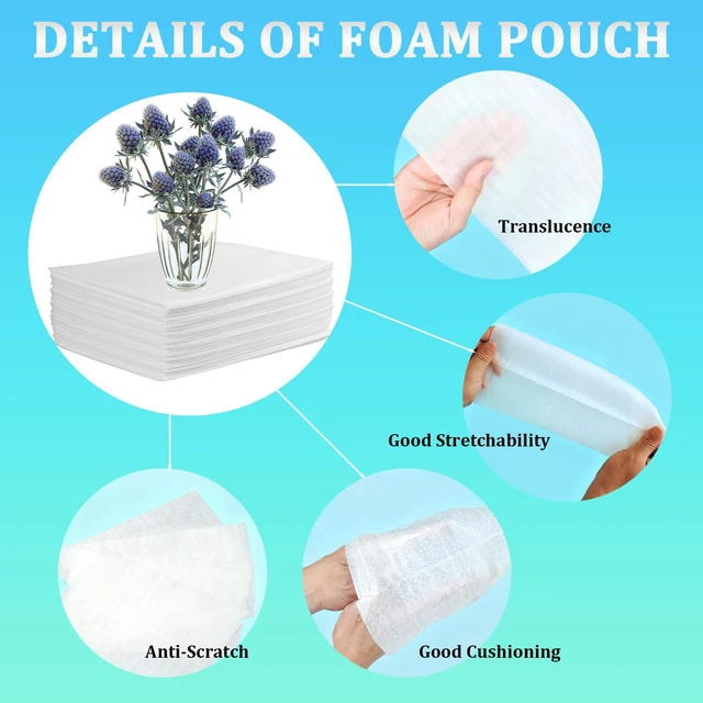 Alt view image 5 of 7 - 30 Pack Large Foam Pouches 22x26 in, Cushion Foam Wrap Pouches Plate Packing Sleeves for Moving, Storage and Packing Supplies for Dishes, Books, Photo Frames and Canvas Artwork