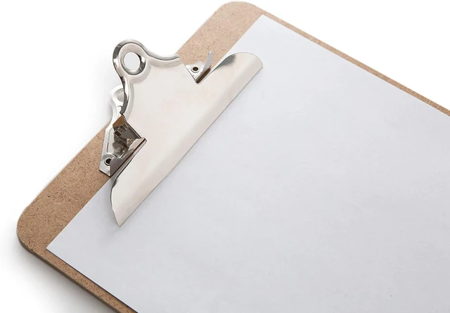 Alt view image 2 of 7 - Letter Size Clipboard with Butterfly Clip (Pack of 5) - 9'' x 12.5'' Large Wood Clipboards for Classroom, Clipboards for Kids | Hardboard for, College, Teacher & Back to School Supplies