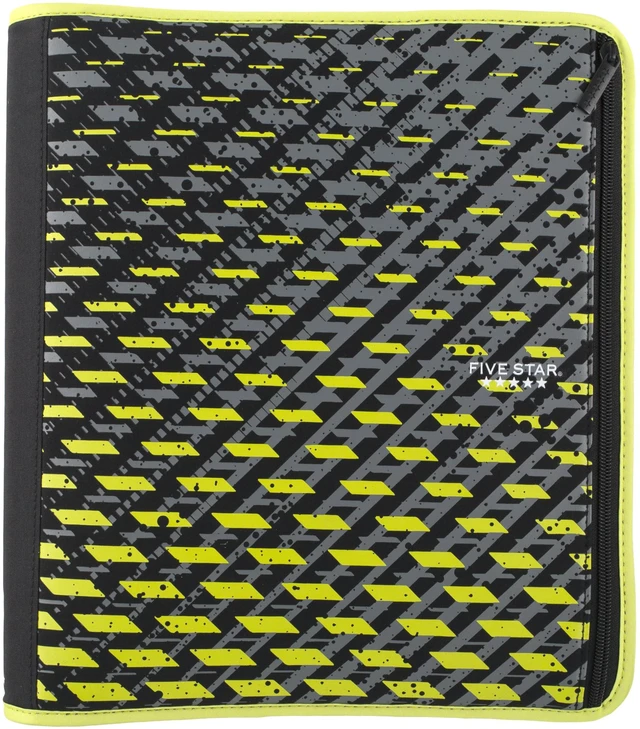 Alt view image 6 of 7 - Zipper Binder, 2 Inch 3-Ring Xpanz Case Binder with Expansion Panel, Removable Pencil Pouch, 380 Sheet Capacity, Sport Lime (280177FA)