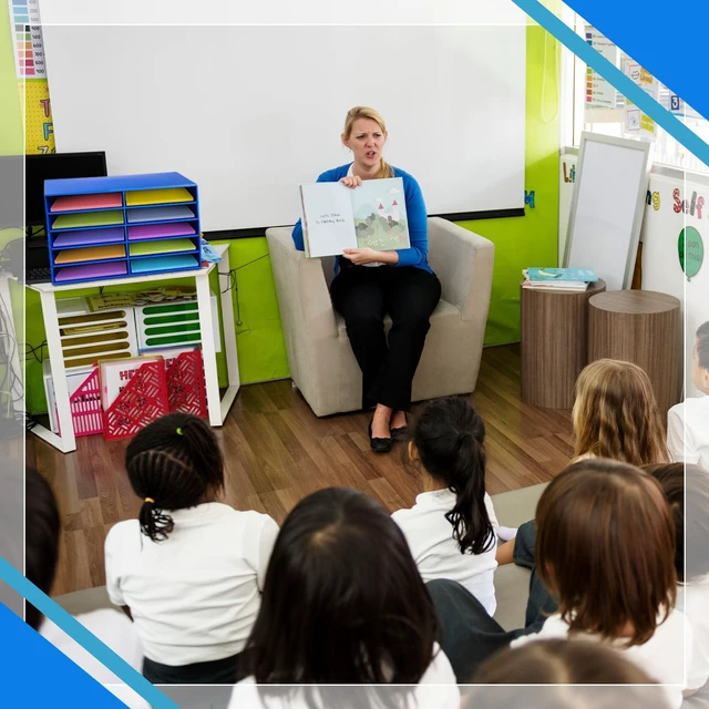 Alt view image 2 of 7 - 2 Pcs Construction Paper Storage, 10 Slots, Blue Classroom Mailboxe, Back to School Literature Sorter, Sturdy Cardboard Paper Organizer for Teacher, Student, Office