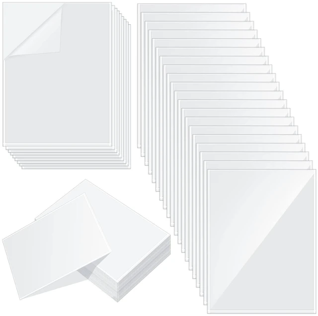 Main image of 300 Pcs 8.5 X 11 Inch Adhesive Sheet Protectors Clear Plastic Peel and Stick Backing, Display Pockets for Wall Door, Letter Size Sleeves, No Drilling Needed, Clear Communication