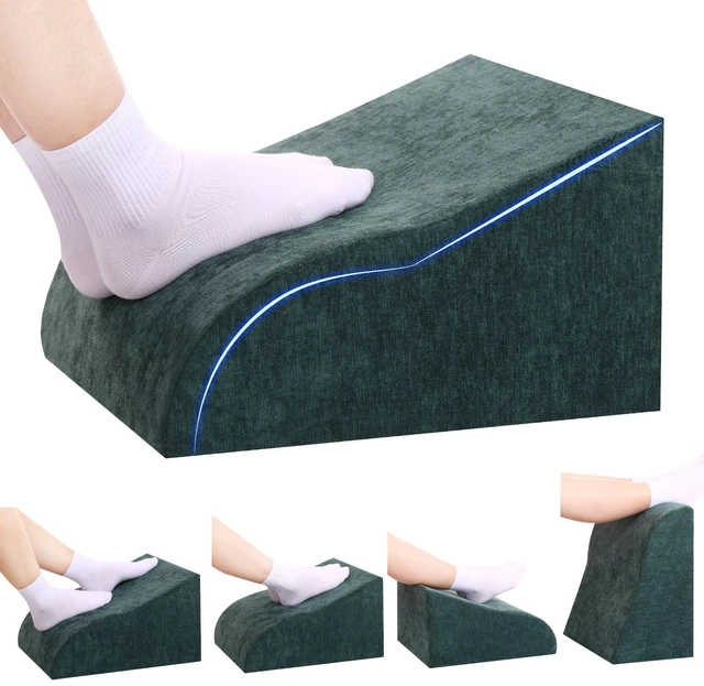 Main image of Foot Rest for Under Desk at Work, Ergonomic Under Desk Footrest with Washable Cover for Office, Home & Gaming Leg Elevation Pillow Green