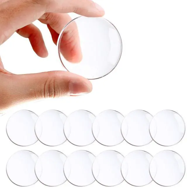 Main image of Door Stoppers for Wall, 2" Clear Silicone Door Knob Wall Protectors 12 Pack Strong Self-Adhesive Door Stop Bumpers, Quiet & Shock-Absorbing, Multi-Surface Use, Easy to Install, Prevents Wall Damage