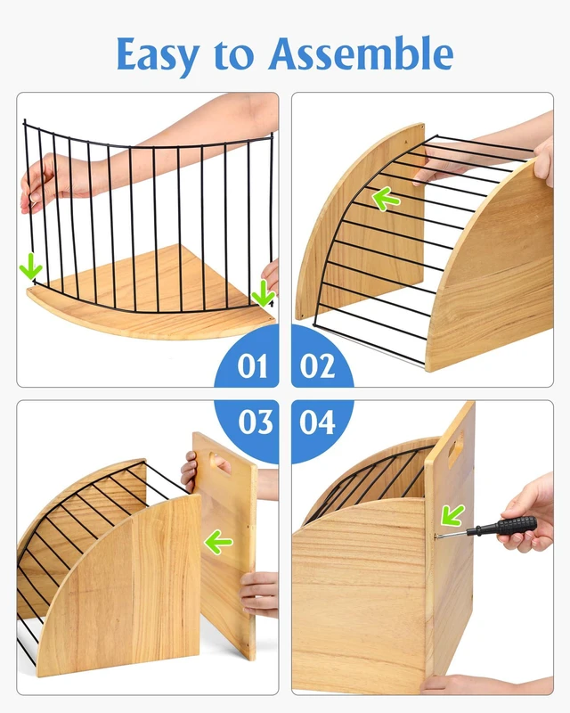 Alt view image 6 of 7 - Clipboard Holder, Wooden Clipboard Organizer Storage with 12 Slots High-Rise Side Panels, Dual Carry Handles, Teacher Organization for Classroom Office, Easy Assembly, Clipboards Not Included