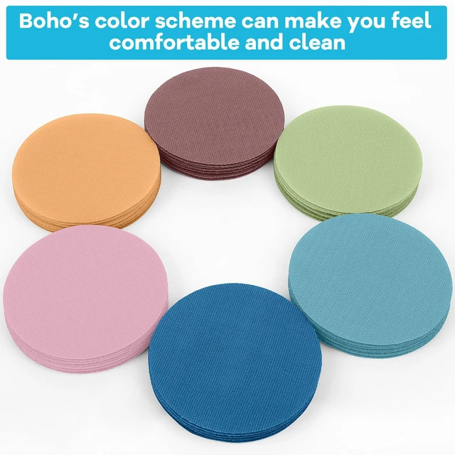 Alt view image 3 of 7 - 48 Pcs Circle Spot Markers Carpet for Classroom Seat Position Dots Removable Floor Makers School Rug Decoration Boho Colors Round Sitting Marks for Preschool Elementary Kindergarten Teachers Supplies