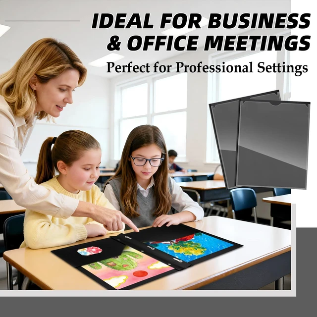 Alt view image 6 of 7 - Black Plastic Folders with 2 Pockets&Prongs&Clear Front Cover(12 Pack), Heavy Duty Letter Size Plastic Folders for School Office, Letter Size Paper