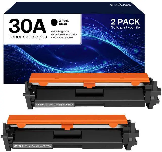 Main image of 30A CF230A Toner Cartridge Replacement for HP 30A CF230A 30X CF230X Compatible for LaserJet Pro MFP M227fdn M227fdw M227sdn M203d M203dn M203dw Printer(Black,2-Pack)