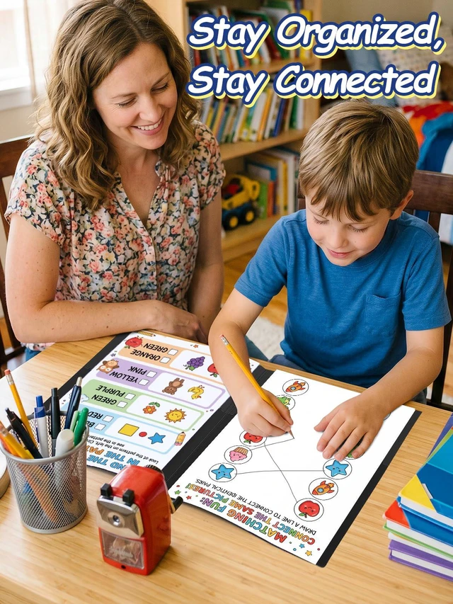 Alt view image 5 of 7 - 36 Pcs Take Home Folders with Pockets for Elementary Students, Black Durable Kindergarten Parent-Teacher Communication Plastic Folders, Back to School Teacher Supplies for Classroom