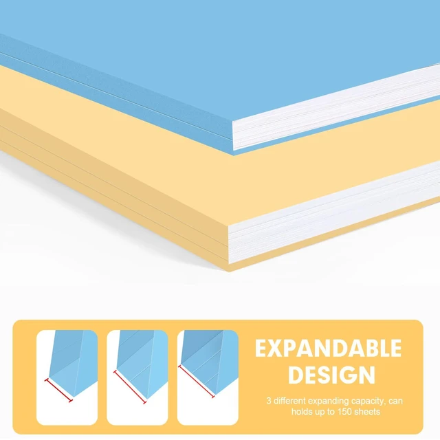 Alt view image 4 of 7 - File Folder, 200 Pack Colored File Folders, 1/3 Cut Tab File Folder Letter Size, Filing Folders with Tabs for Office School Business Use, Assorted 10 Colors