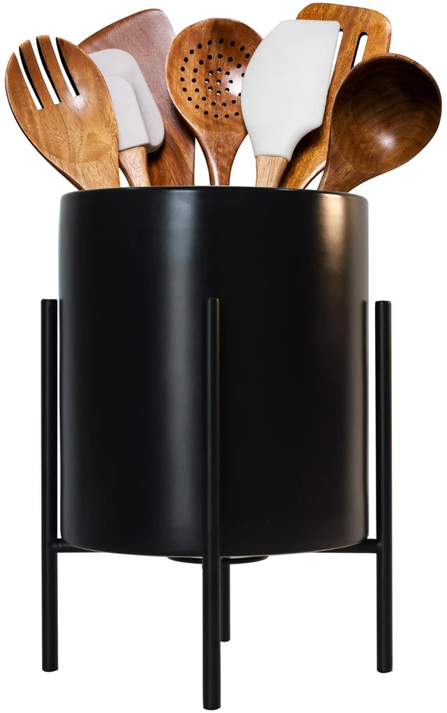 Alt view image 2 of 2 - Desk Organizer,Large Capacity Black Pencil Container,Office Supplies Organizer for Students, Home, Workspace