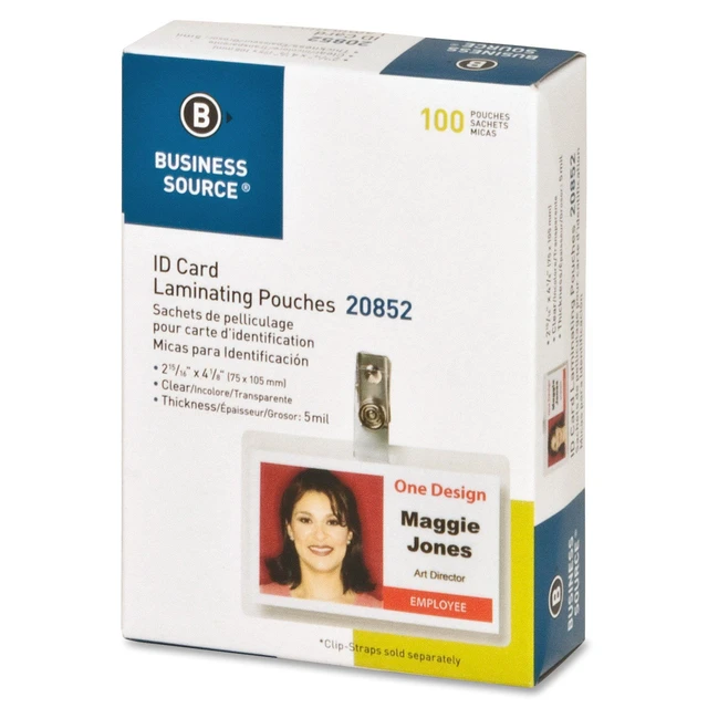 Alt view image 2 of 3 - Government-Size Card Laminating Pouches - Box of 100 (Pack of 12)
