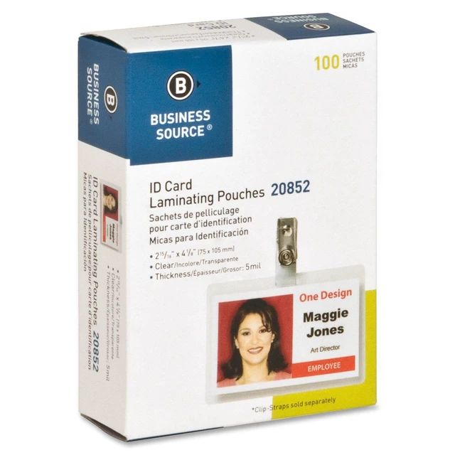 Alt view image 3 of 3 - Government-Size Card Laminating Pouches - Box of 100 (Pack of 12)