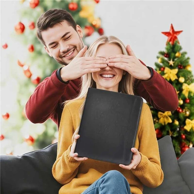 Alt view image 2 of 7 - Zippered 3 Ring Portfolio Binder, Padfolio Organizer for Men Women Faux leather folder fits Letter/A4 pads and 13.9 in tablet, with card slots, 4 pen loops and phone pocket