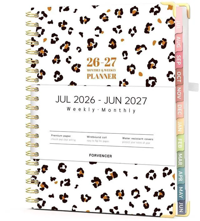 Main image of Planner 2026-2027, July 2026 - June 2027,8.5x11" Calendar Planner Weekly and Monthly, Hardcover Planning book with Monthly Tabs, Cute Journal Organizer Notebook for Office School, A4 Size